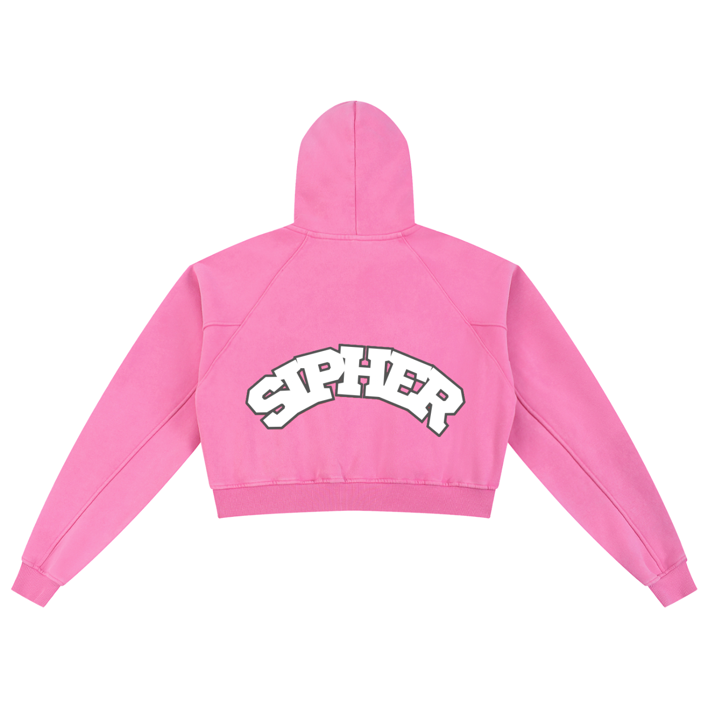 Snow Washed Cropped Hoodie